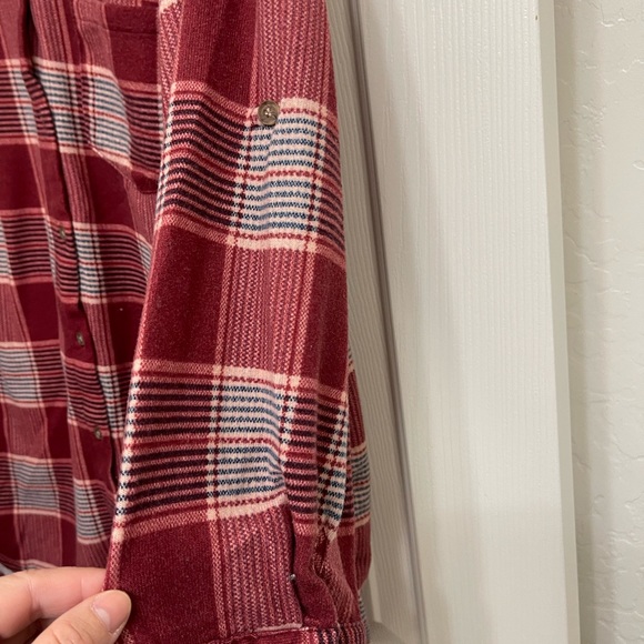 PLAID cozy cotton button down shirt - Picture 3 of 4